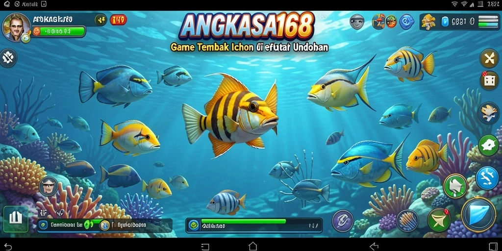 Tangkapan layar utama dari gameplay seru ANGKASA168 Tembak Ikan.