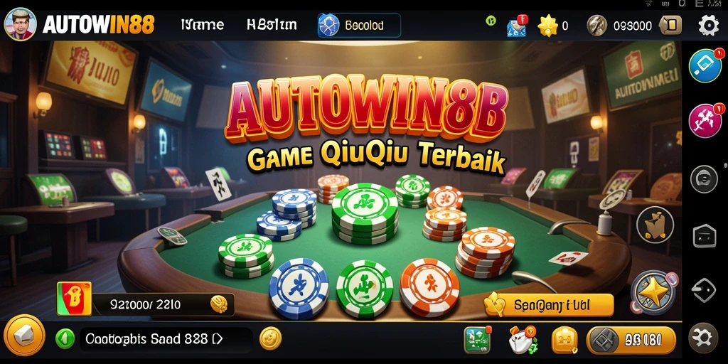 Tampilan gameplay menarik di AUTOWIN88 yang menampilkan permainan QiuQiu.