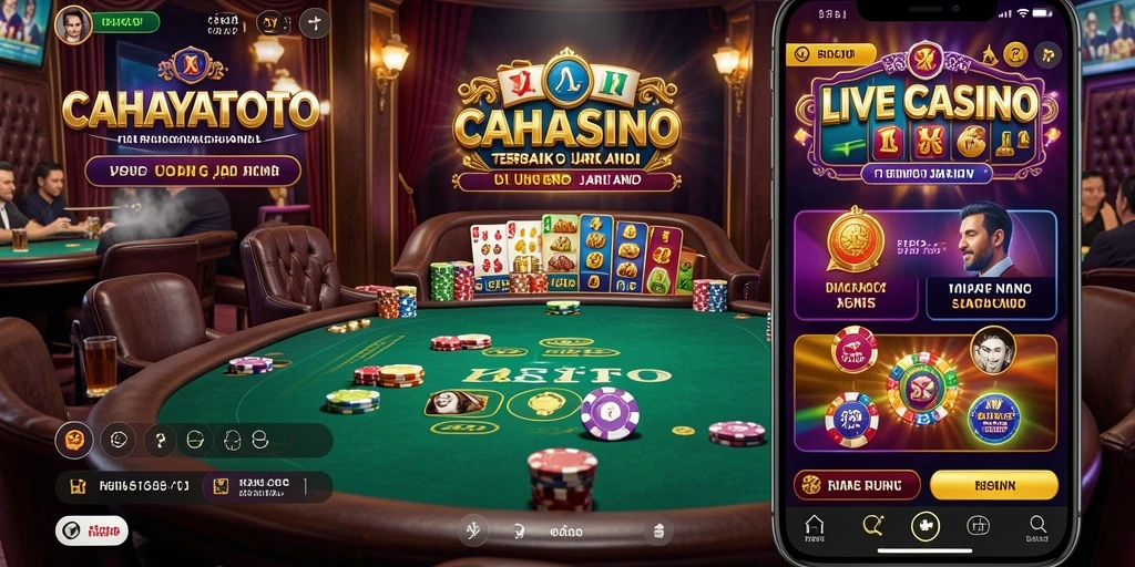 Screenshot gameplay CAHAYATOTO menunjukkan aksi seru di meja Live Casino.