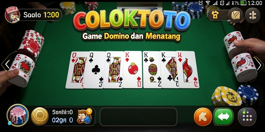 Tampilan gameplay COLOKTOTO yang penuh warna dan seru.