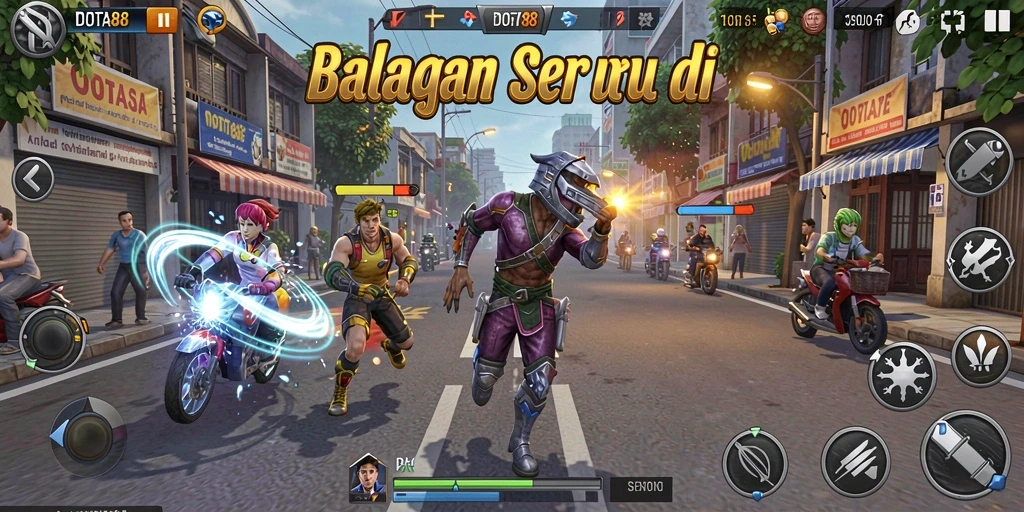 Gameplay menegangkan dengan mobil balap di DOTA88.