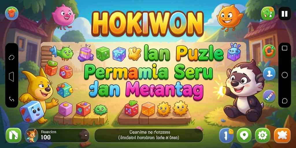 Tampilan gameplay HOKIWON yang menantang dan menarik.