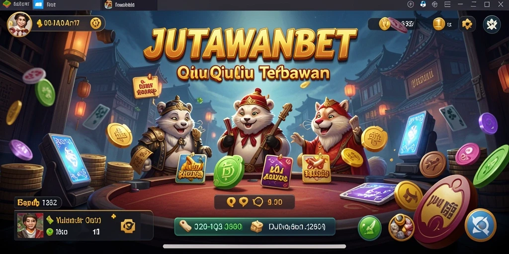 Gambar gameplay JUTAWANBET yang menampilkan pertarungan QiuQiu yang seru.