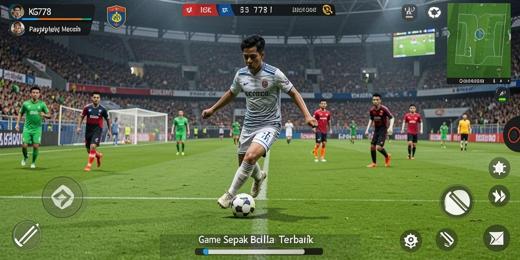 Tampilan menarik dari gameplay sepak bola di KG778.