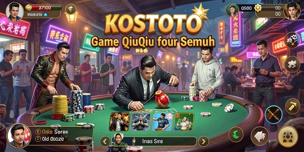 Tangkapan layar gameplay QiuQiu KOSTOTO yang menarik.