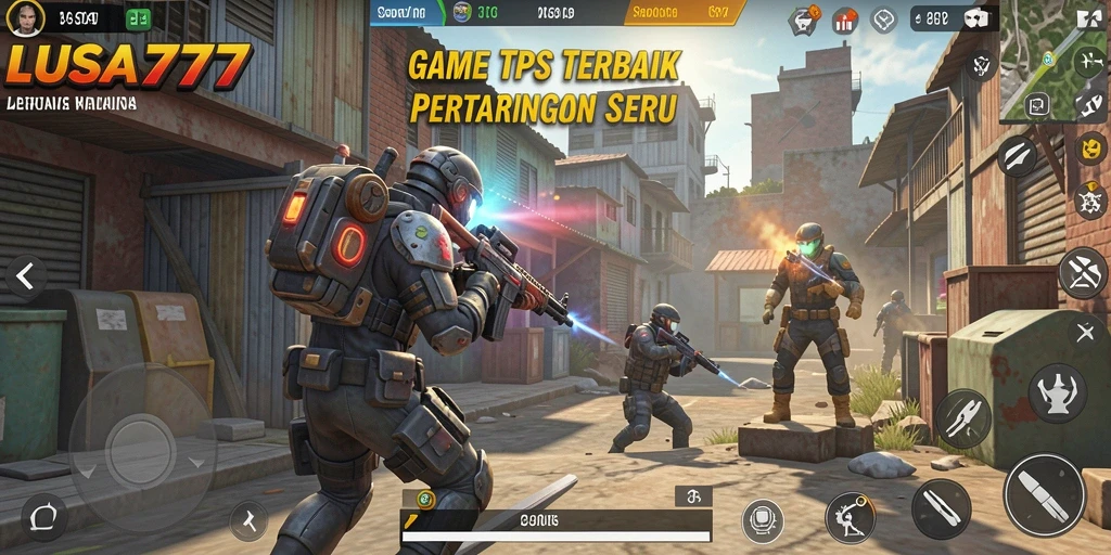 Tampilan seru gameplay LUSA777 dengan aksi tembak-menembak yang intens.
