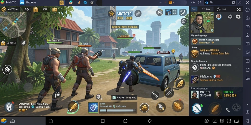Screenshot utama MIOTOTO menampilkan antarmuka aplikasi dengan berbagai fitur utilitas.