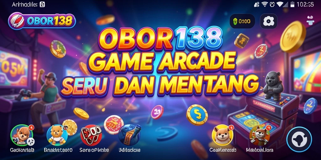 Tangkapan layar utama dari OBOR138 menunjukkan momen seru gameplay arcade.