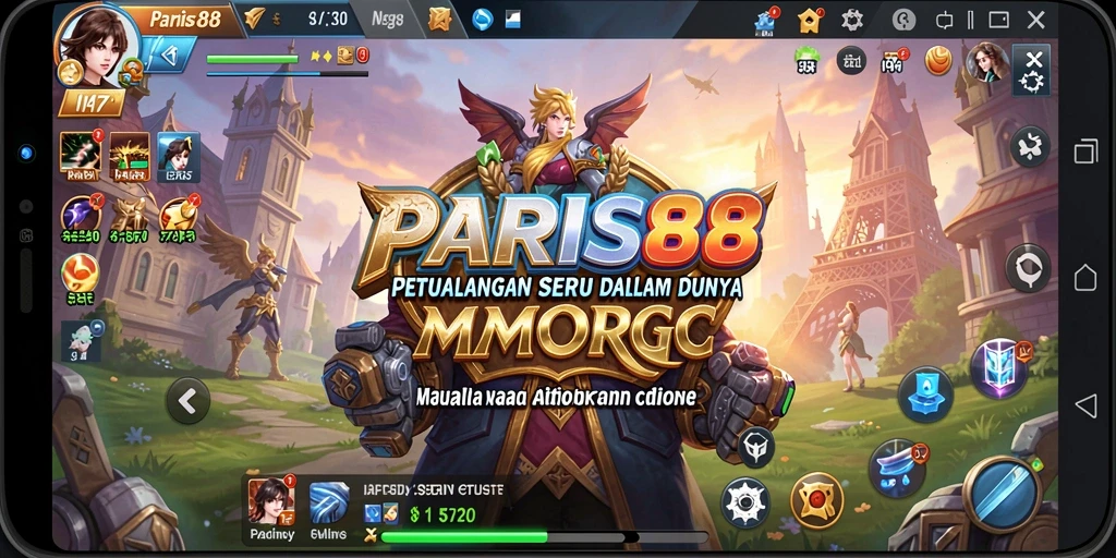 Tampilan menarik dari gameplay epik dalam PARIS88.