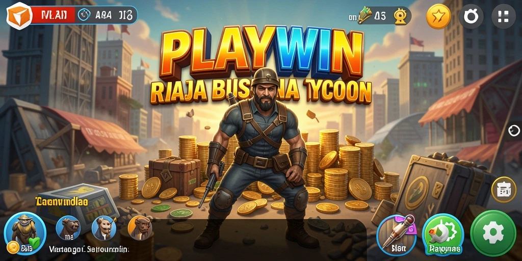 Gameplay seru dalam mengelola bisnis di dunia Tycoon.