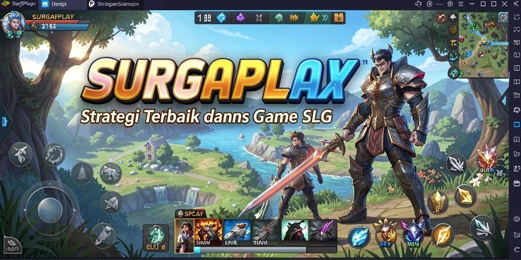 Tangkapan layar gameplay SURGAPLAY menampilkan aksi strategis yang menarik.